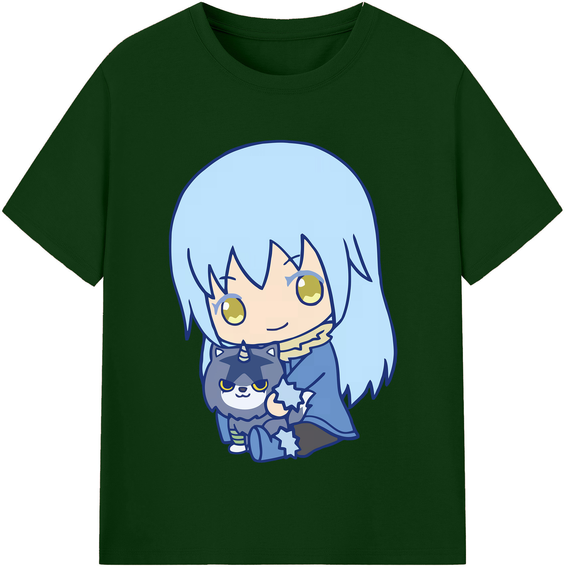 （画像用） 転スラ Regarding Reincarnated to Slime 綿100％半袖Tシャツ（フロントプリント）